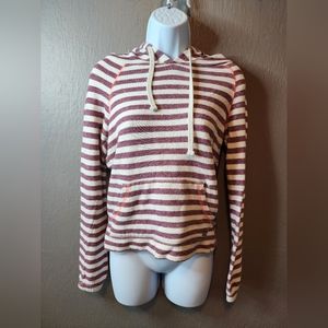 Billabong Vintage Striped Hoodie with Kangaroo Pocket